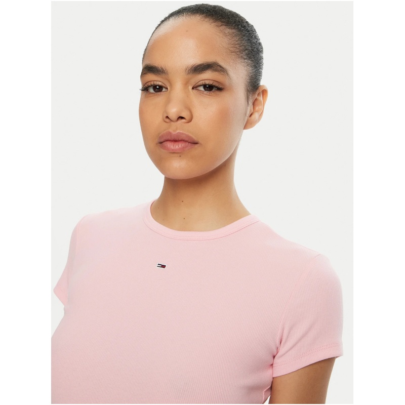 TOMMY JEANS Slim essential rib ss ext